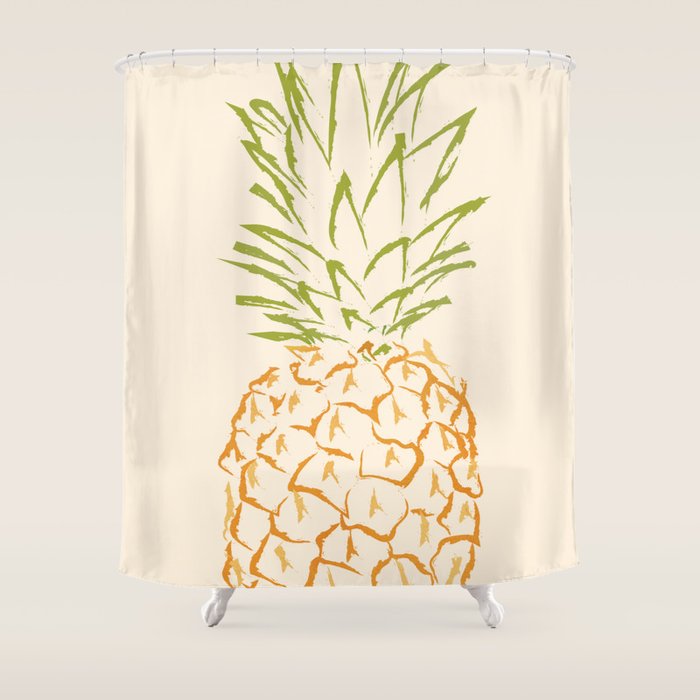 Pineapple Shower Curtain Gallery Image 1