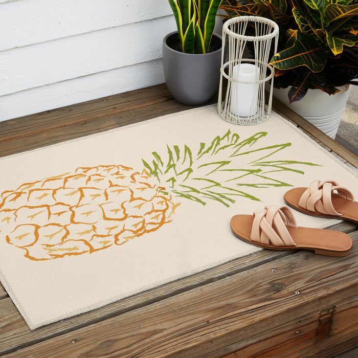 Pineapple Outdoor Rug Gallery Image 2