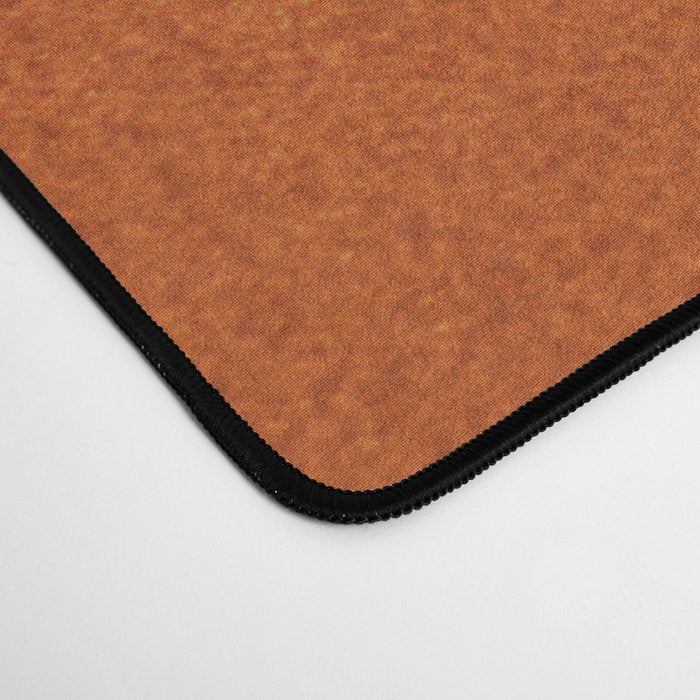 Cognac Leaves: Mid Century Terracotta Edition Desk Mat Gallery Image 4