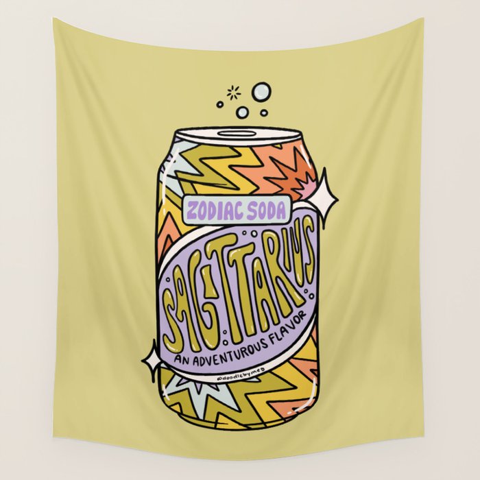 Sagittarius Soda Wall Tapestry Gallery Image 4