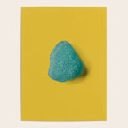  Seaglass on mustard, japandi minimalist Poster Gallery Image 4