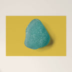  Seaglass on mustard, japandi minimalist Welcome Mat Gallery Image 1