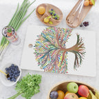 Tree of Life Watercolor - Rainbow Palette Cutting Board Gallery Image 2