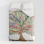 Tree of Life Watercolor - Rainbow Palette Comforter Gallery Image 6