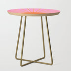 Sun Print Sunrise Pink And Orange Colors Sunshine Retro Sun Wall Art Vintage Boho Abstract Decor Side Table Gallery Image 1