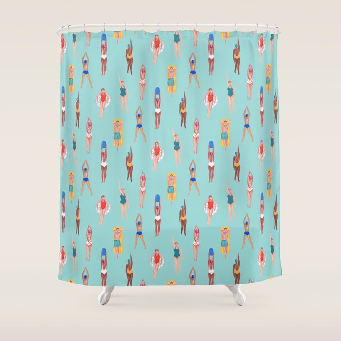 Swimmers Shower Curtain Gallery Image 1