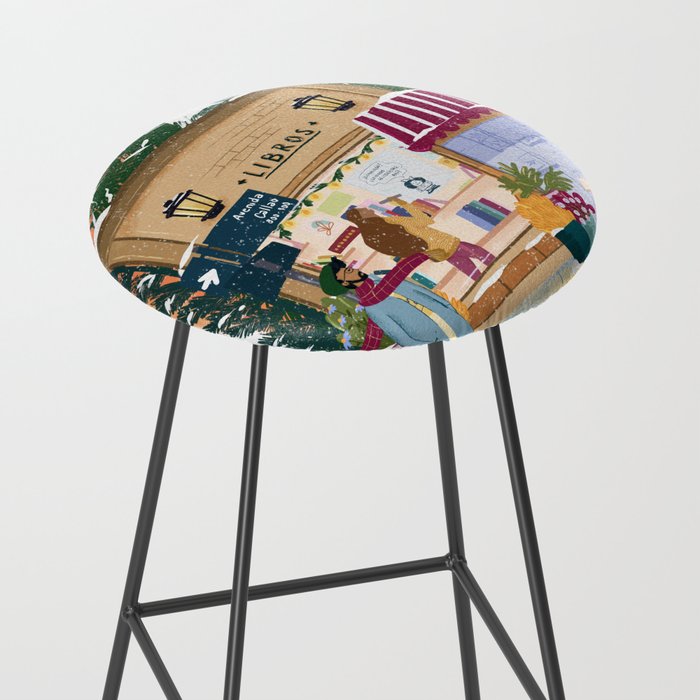 Winter at the bookshop Stool Gallery Image 2
