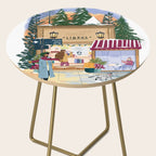 Winter at the bookshop Side Table Gallery Image 2