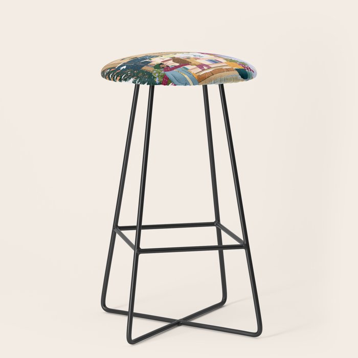 Winter at the bookshop Stool Gallery Image 1
