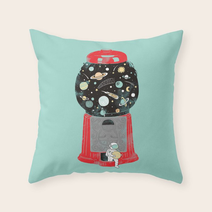 My childhood universe Throw Pillow Gallery Image 1