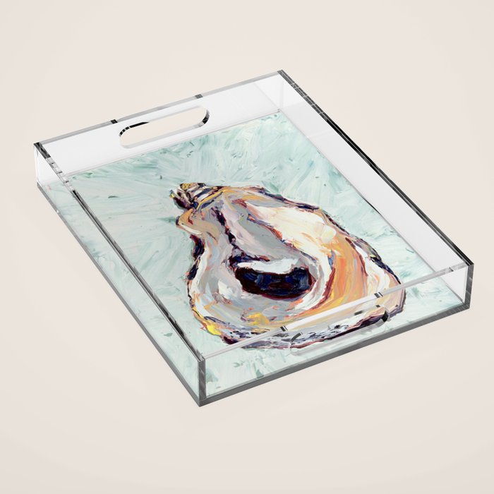 Oyster shell Acrylic Tray Gallery Image 1