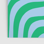 Wavy Zebra Green Poster Gallery Image 3