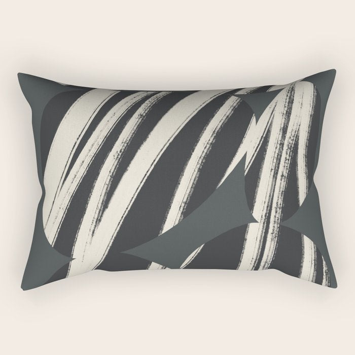 Bold Shapes NO.3 | Black Rectangular Pillow Gallery Image 1