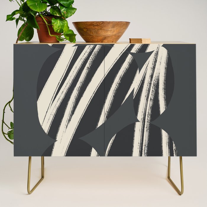 Bold Shapes NO.3 | Black Credenza Gallery Image 1