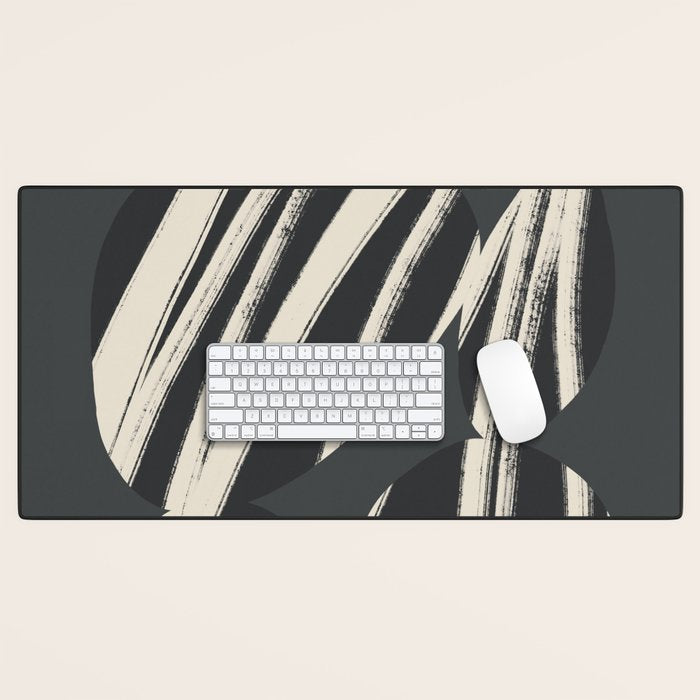 Bold Shapes NO.3 | Black Desk Mat Gallery Image 1