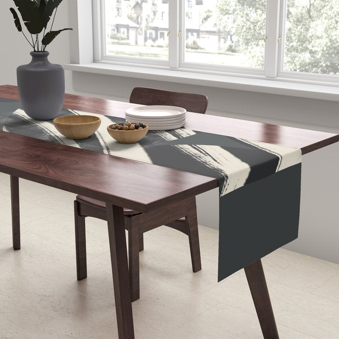 Bold Shapes NO.3 | Black Table Runner Gallery Image 2