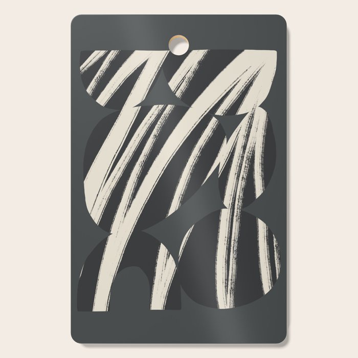 Bold Shapes NO.3 | Black Cutting Board Gallery Image 1