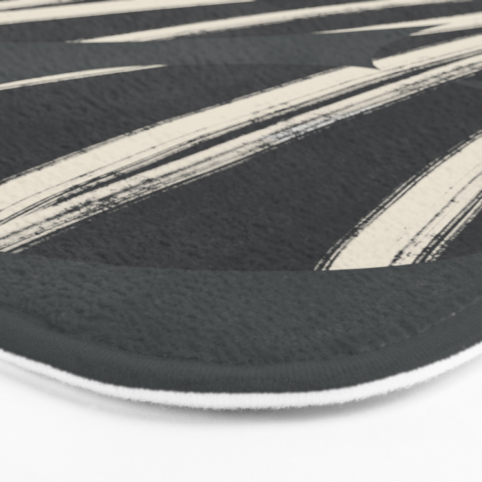Bold Shapes NO.3 | Black Bath Mat Gallery Image 3