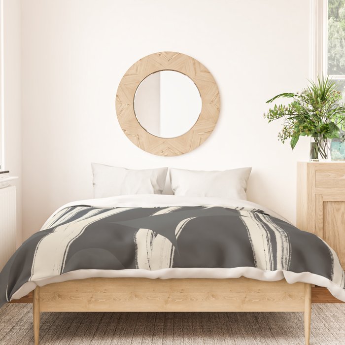Bold Shapes NO.3 | Black Duvet Cover Gallery Image 3