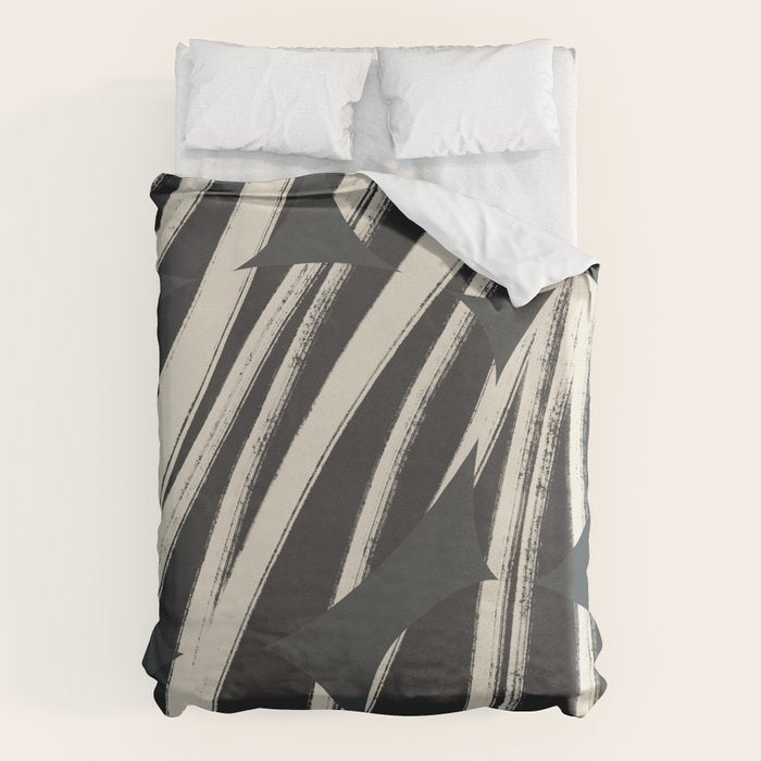 Bold Shapes NO.3 | Black Duvet Cover Gallery Image 6