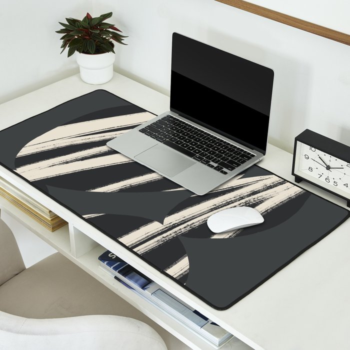 Bold Shapes NO.3 | Black Desk Mat Gallery Image 2