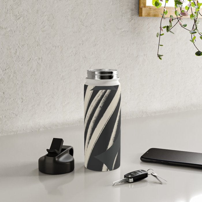 Bold Shapes NO.3 | Black Water Bottle Gallery Image 4