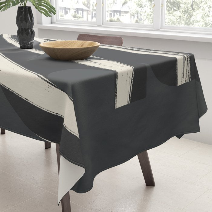 Bold Shapes NO.3 | Black Tablecloth Gallery Image 3