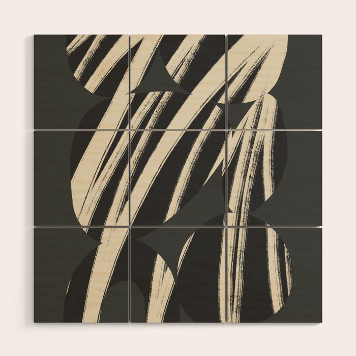 Bold Shapes NO.3 | Black Wood Wall Art Gallery Image 1