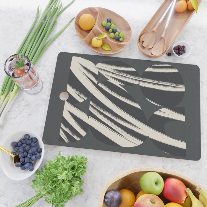 Bold Shapes NO.3 | Black Cutting Board Gallery Image 2