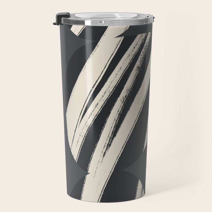 Bold Shapes NO.3 | Black Travel Mug Gallery Image 3