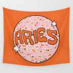 Aries Disco Ball Wall Tapestry Gallery Image 4