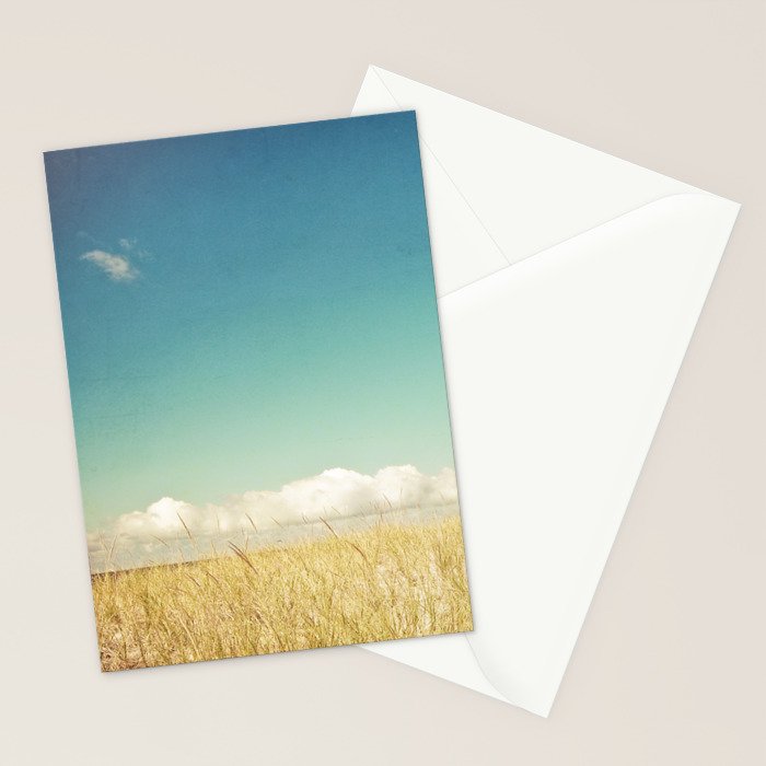 Calm - lake michigan travel photography beach blue Stationery Card Gallery Image 2