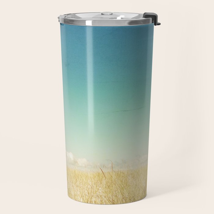 Calm - lake michigan travel photography beach blue Travel Mug Gallery Image 2