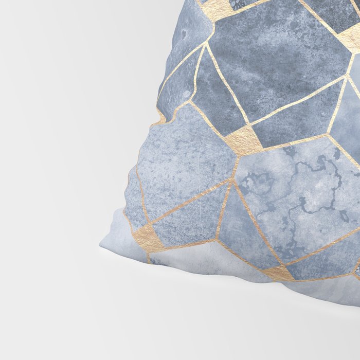 Blue Hexagons And Diamonds Pillow Sham Gallery Image 4