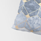 Blue Hexagons And Diamonds Pillow Sham Gallery Image 4