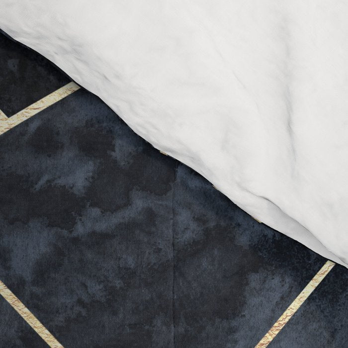 Blue Hexagons And Diamonds Comforter Gallery Image 4