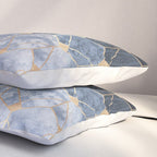 Blue Hexagons And Diamonds Pillow Sham Gallery Image 3