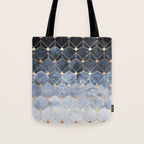 Blue Hexagons And Diamonds Tote Bag Gallery Image 1