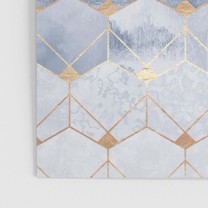 Blue Hexagons And Diamonds Poster Gallery Image 3
