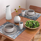 Blue Hexagons And Diamonds Placemat Gallery Image 2