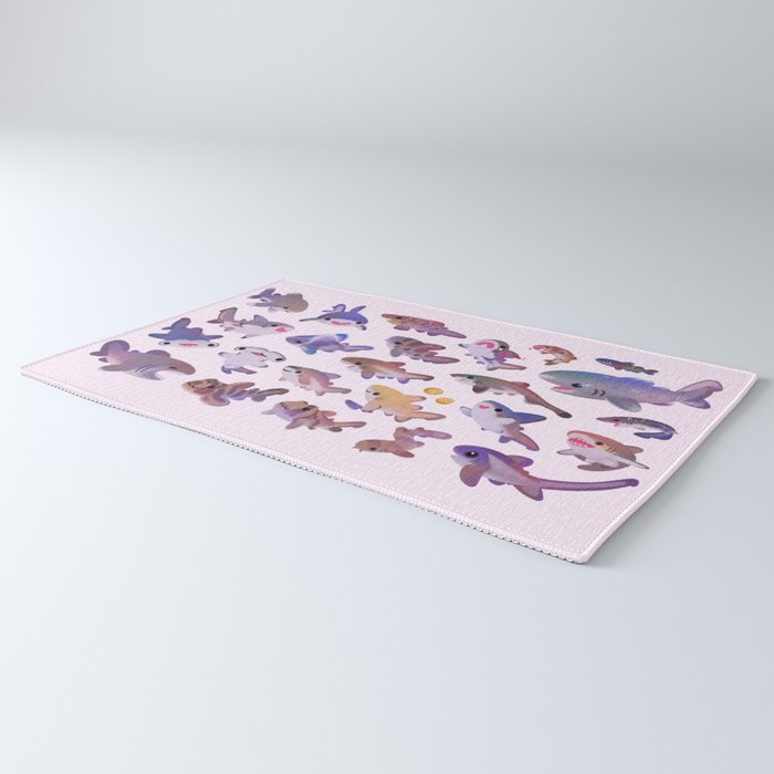 Shark day2 - bright Rug Gallery Image 3