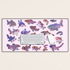 Shark day2 - bright Desk Mat Gallery Image 1