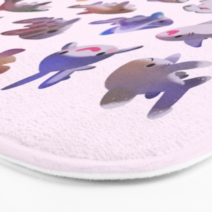 Shark day2 - bright Bath Mat Gallery Image 3
