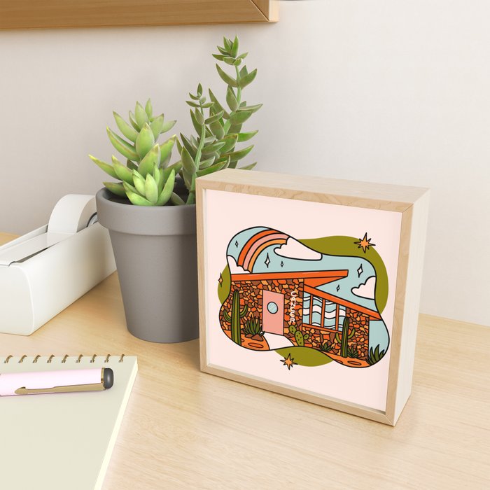 Cancer Mid Century House Mini Art Print Gallery Image 2