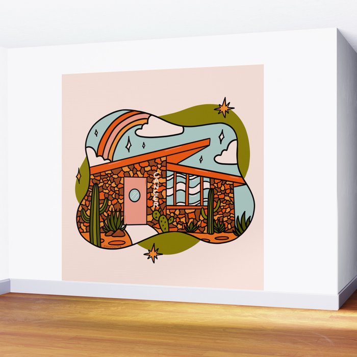 Cancer Mid Century House Wall Mural Gallery Image 2