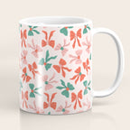 Playful Scattered Coquette Bows Festive Green Red and Pink Coffee Mug Gallery Image 1