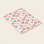 Playful Scattered Coquette Bows Festive Green Red and Pink Notebook Gallery Image 3