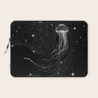 starry jellyfish (Black Version) Laptop Sleeve Gallery Image 1