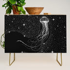 starry jellyfish (Black Version) Credenza Gallery Image 1