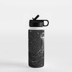 starry jellyfish (Black Version) Water Bottle Gallery Image 1